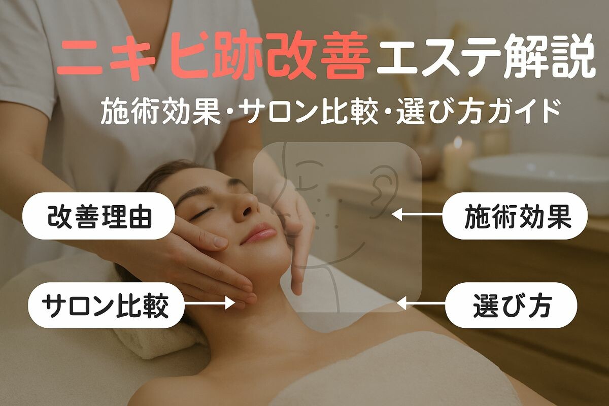 エステでニキビ跡に悩む方必見の種類と効果的な施術を徹底解説｜サロン 