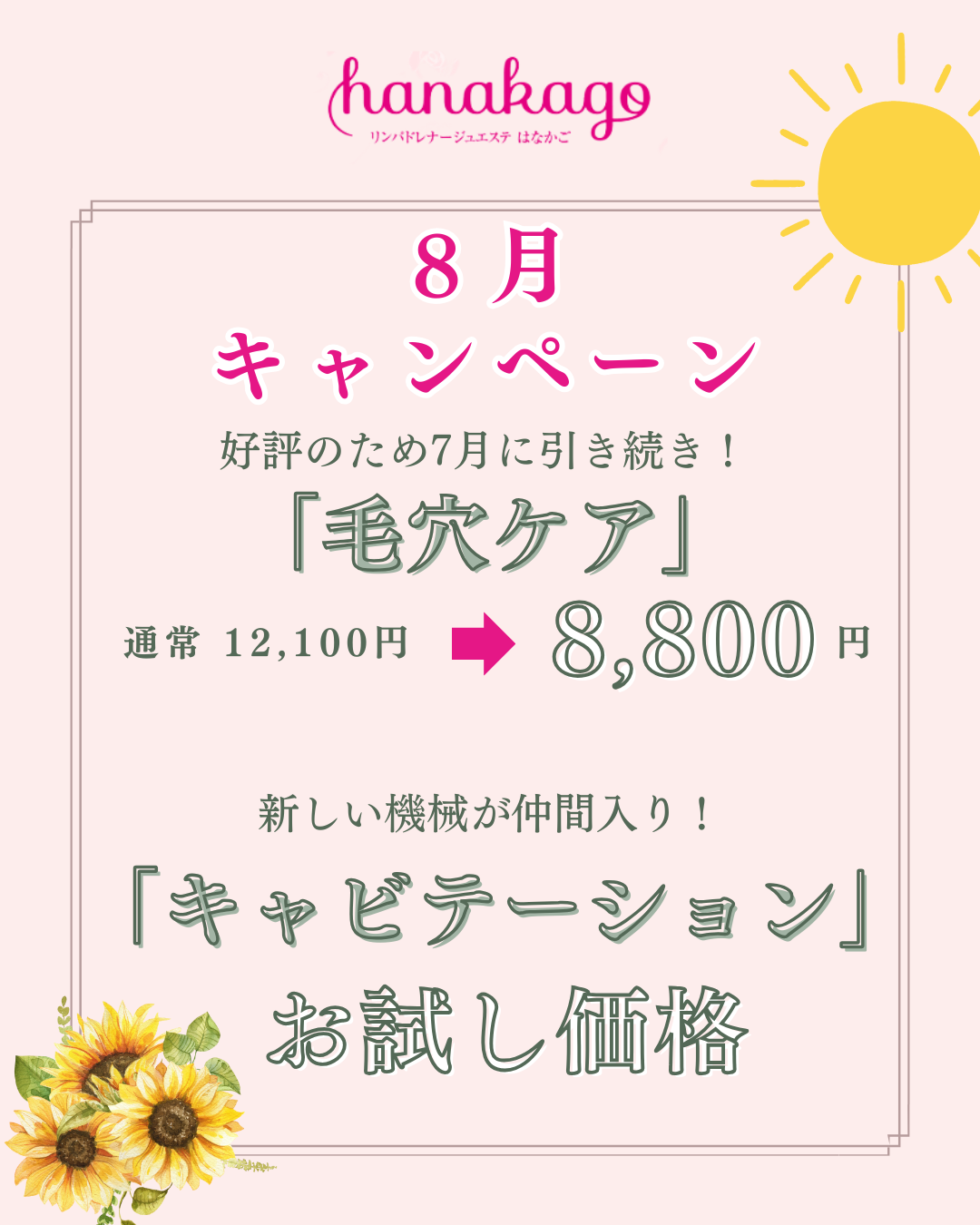 ８月キャンペーン
